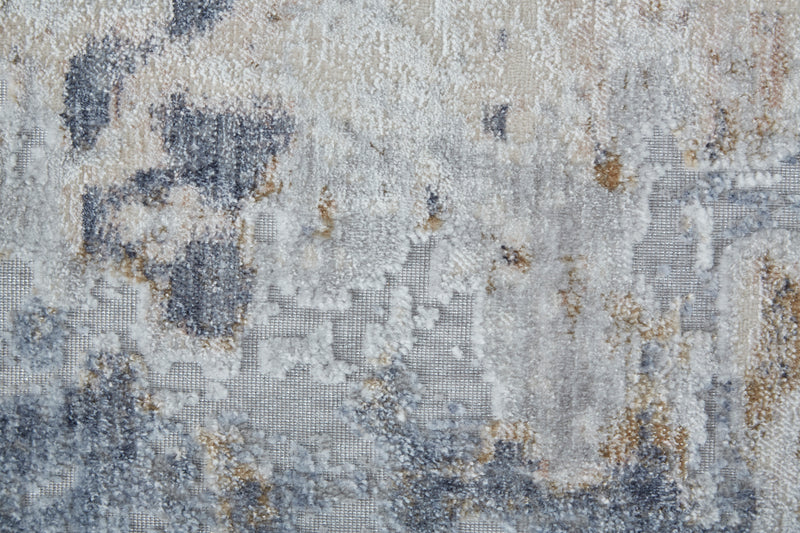 Laina Transitional Abstract, Ivory/Gray/Blue