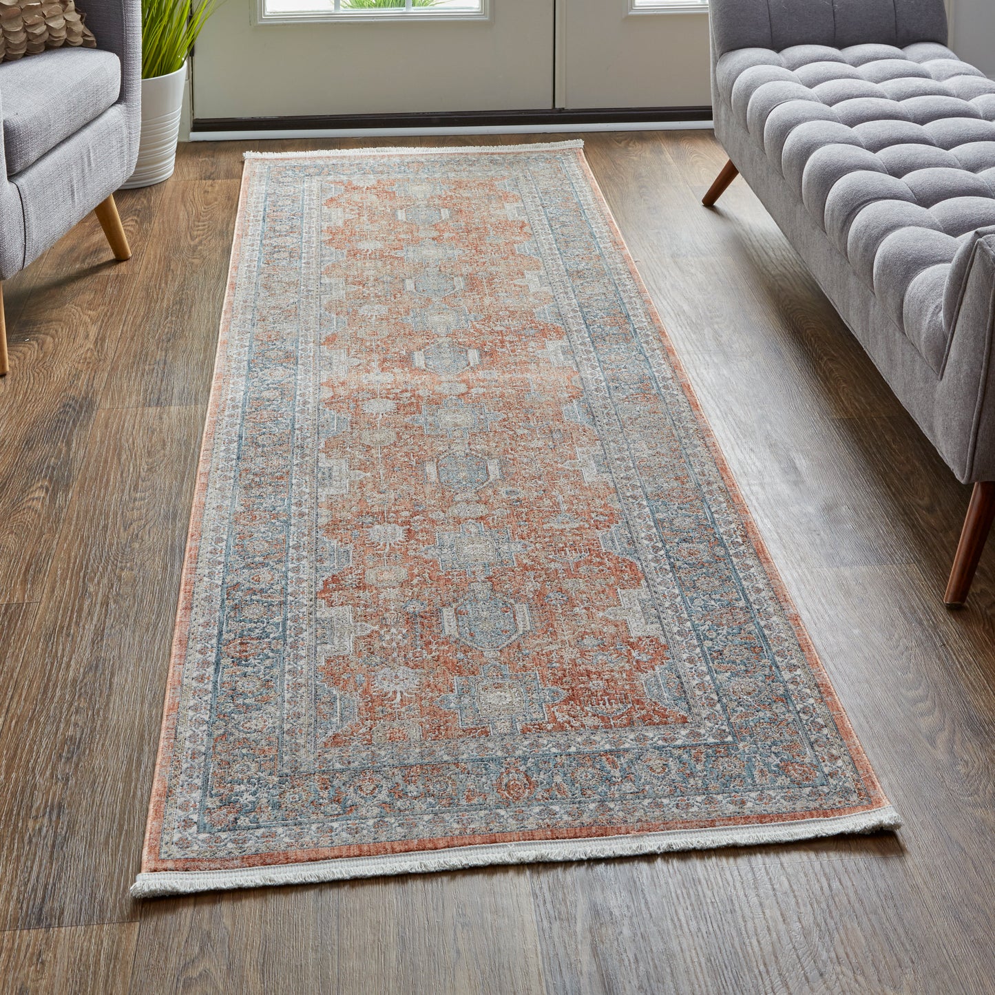 Marquette Transitional Oriental, Red/Orange/Blue