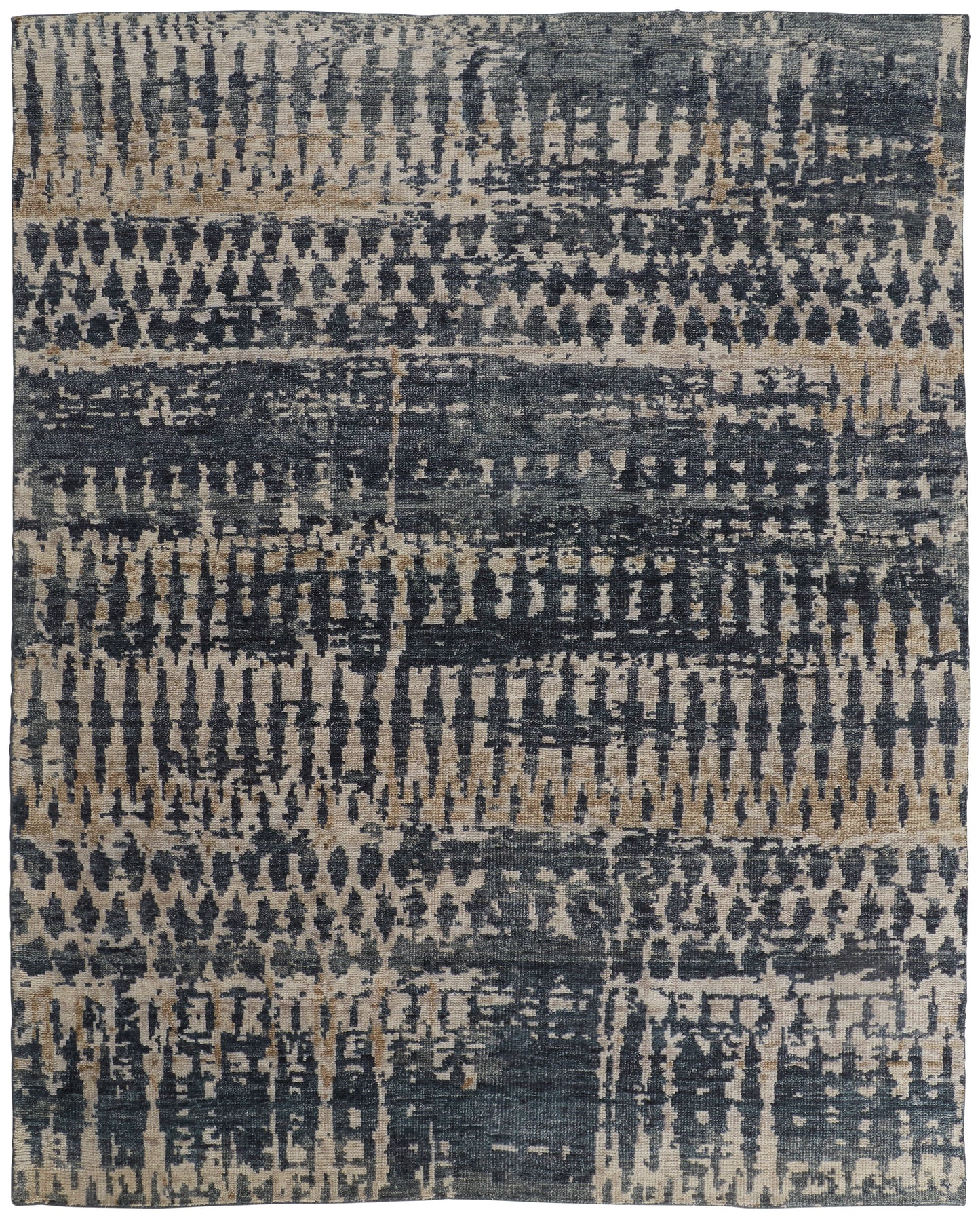 Palomar Transitional Abstract, Blue/Gray/Tan
