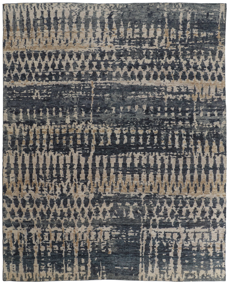 Palomar Transitional Abstract, Blue/Gray/Tan