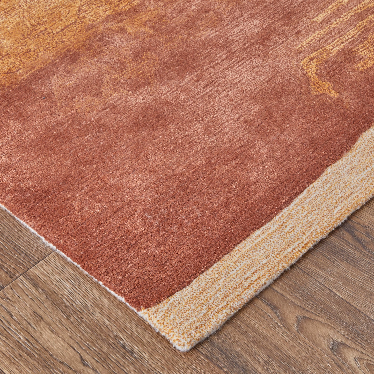 Anya Transitional Abstract, Red/Orange/Ivory