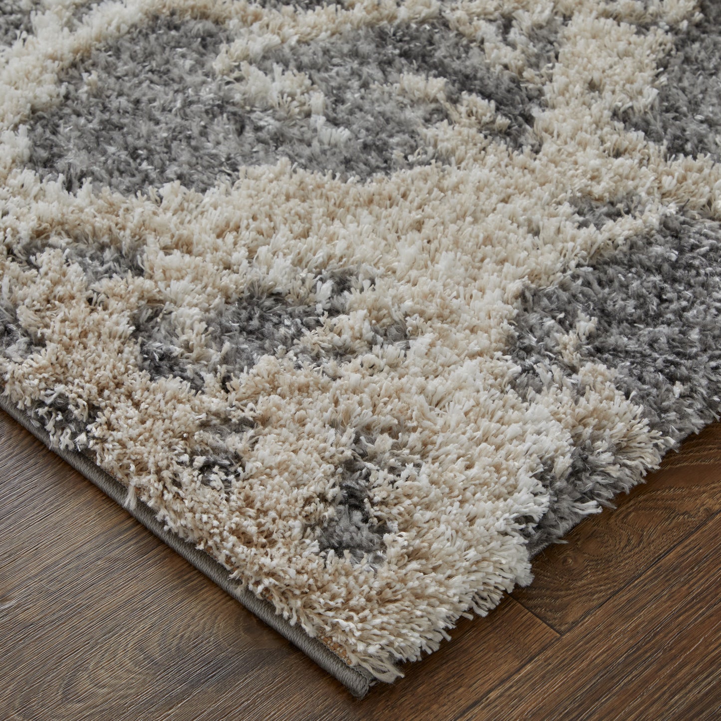 Mynka Transitional Abstract, Gray/Ivory