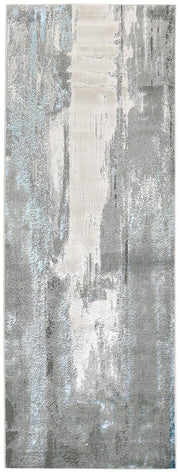 Azure Modern Abstract, Gray/Ivory/Blue