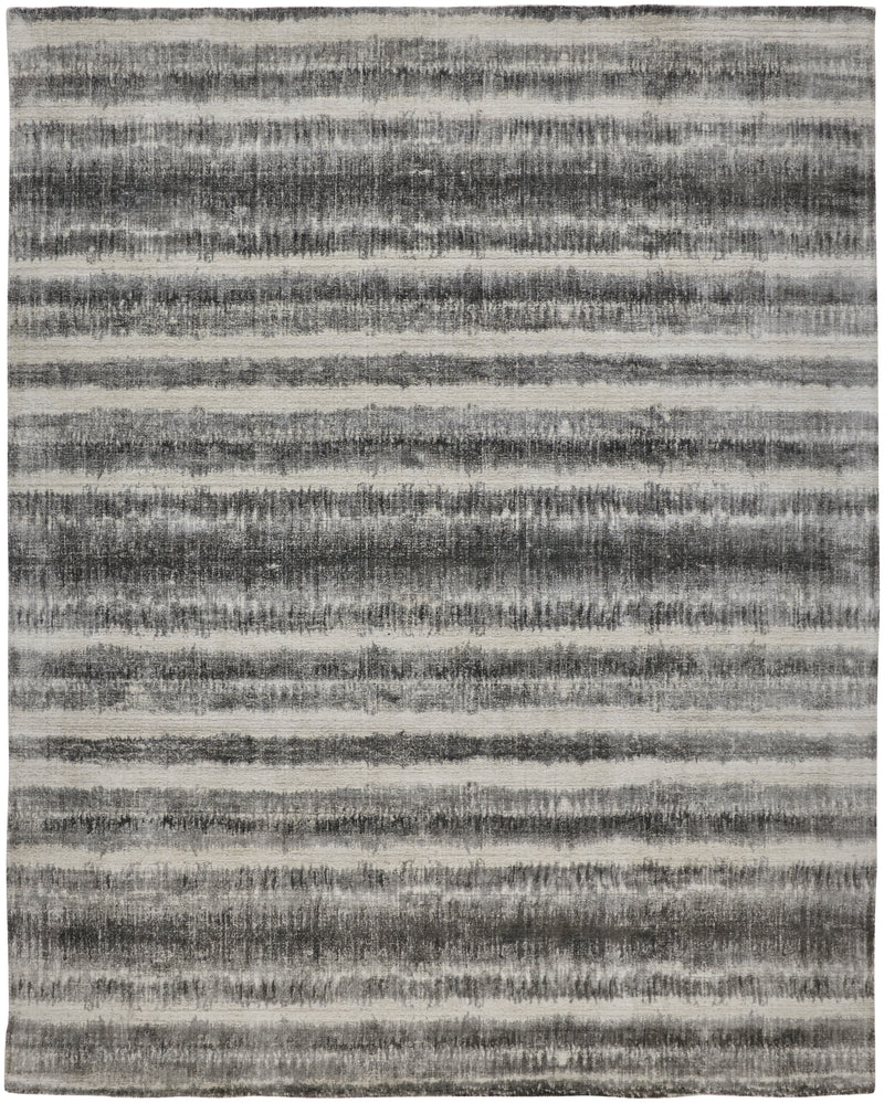 Mackay Transitional Stripes, Gray/Ivory/Black