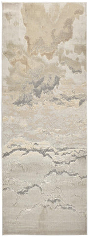 Aura Modern Abstract, Ivory/Tan/Gray