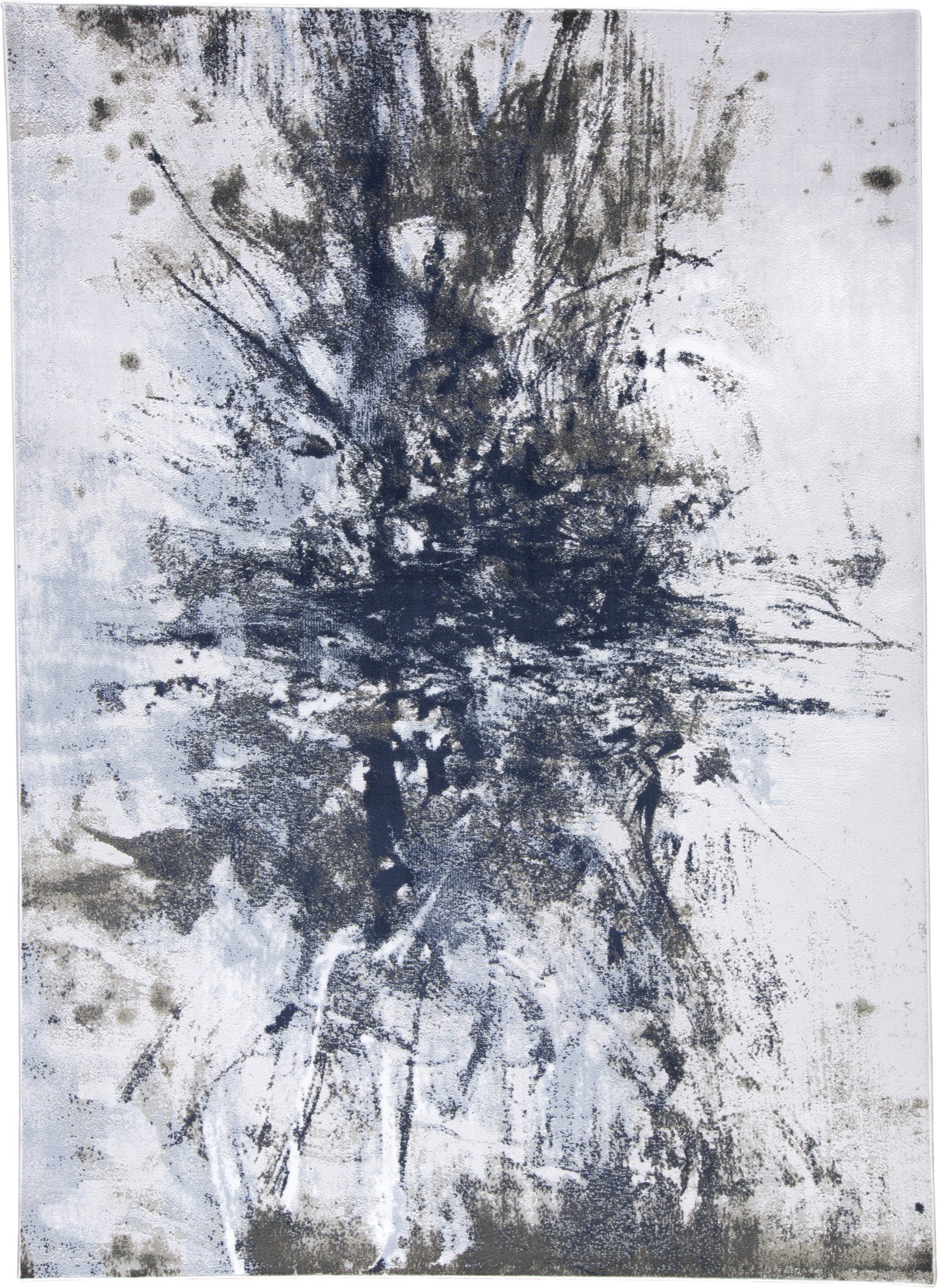 Gaspar Modern Abstract, Blue/Gray/White