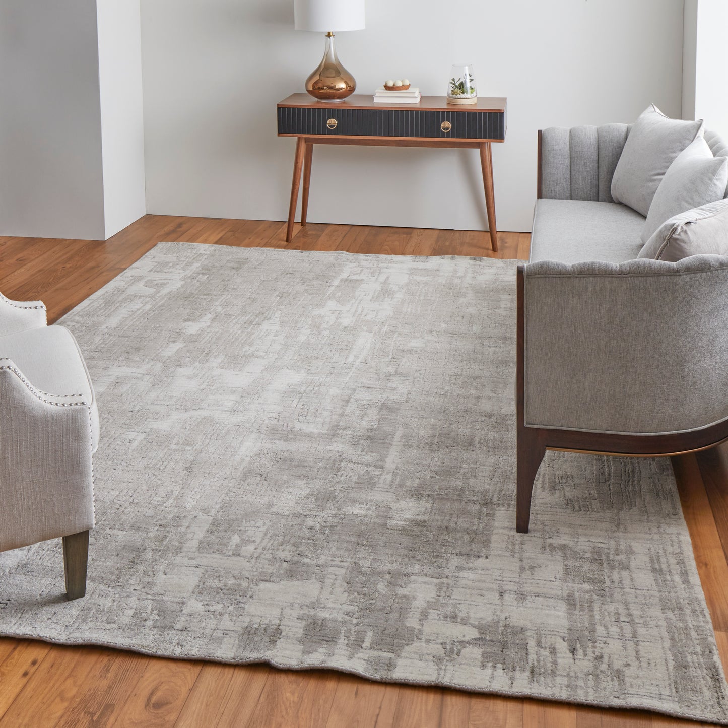 Eastfield Modern Abstract, Gray/Ivory