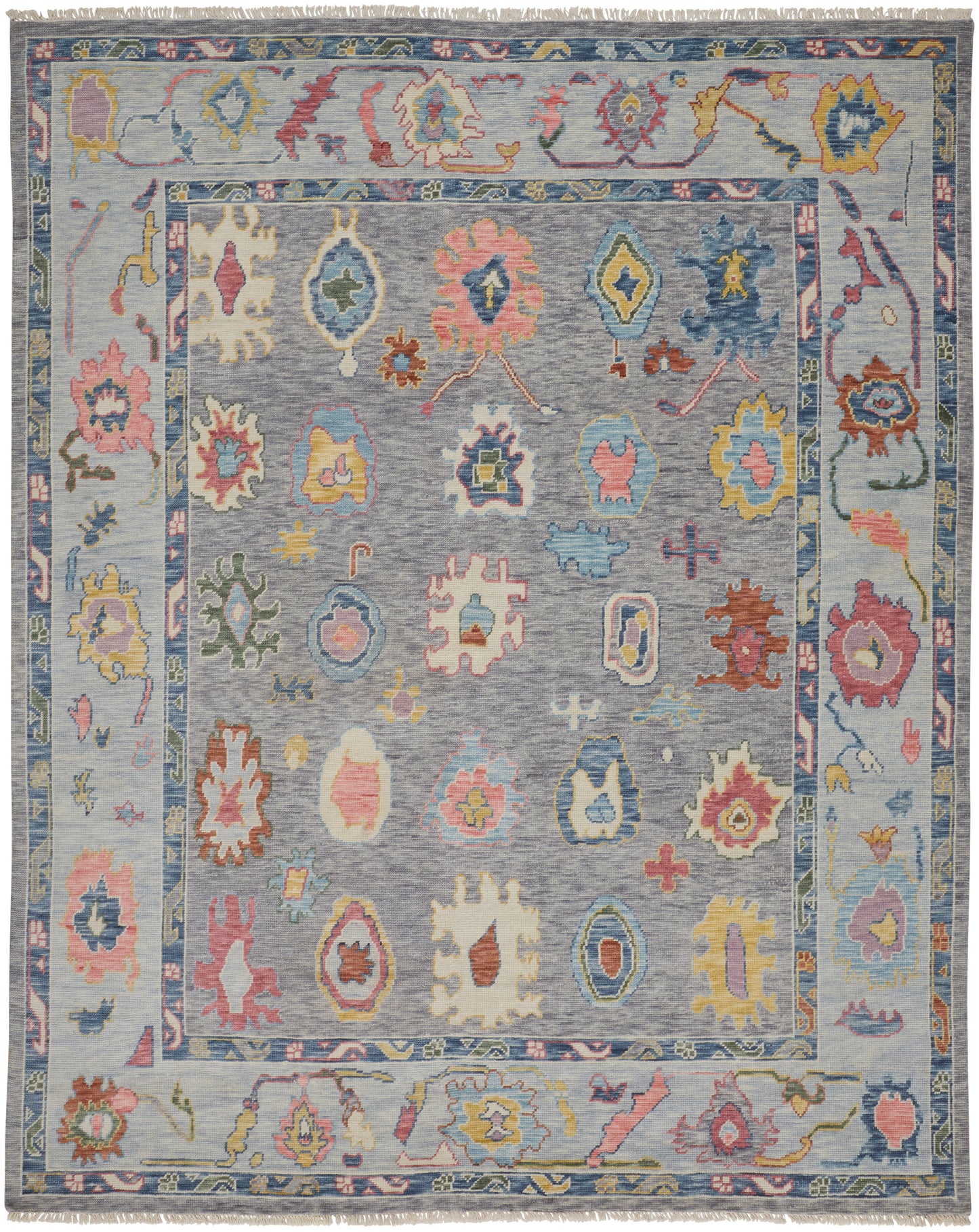 Karina Traditional Persian, Blue/Gray/Red