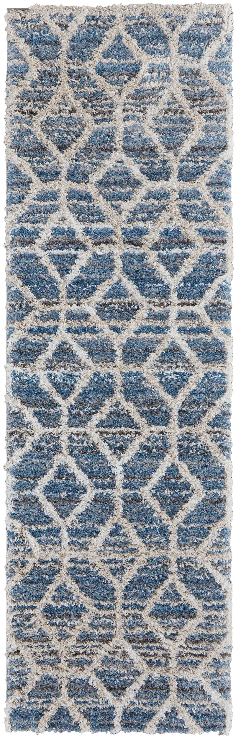 Mynka Transitional Diamond, Blue/Ivory