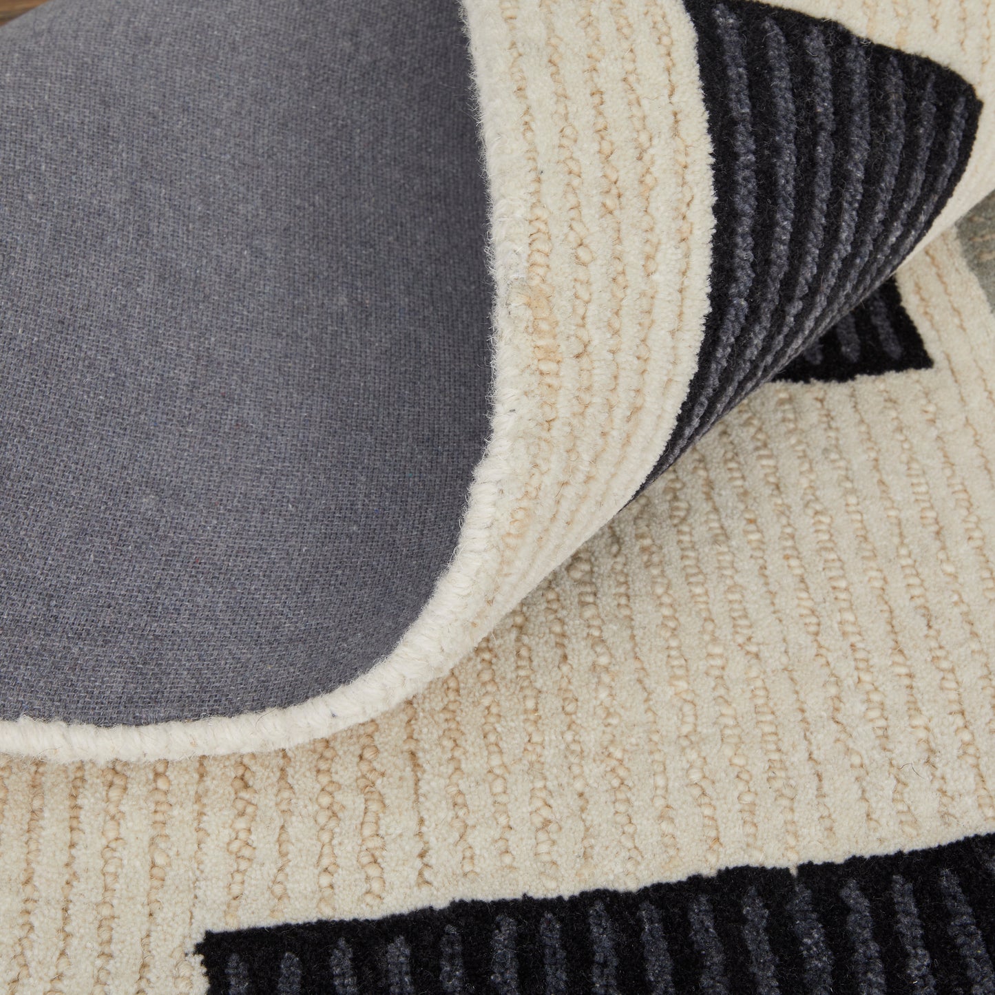 Maguire Transitional Abstract, Ivory/Taupe
