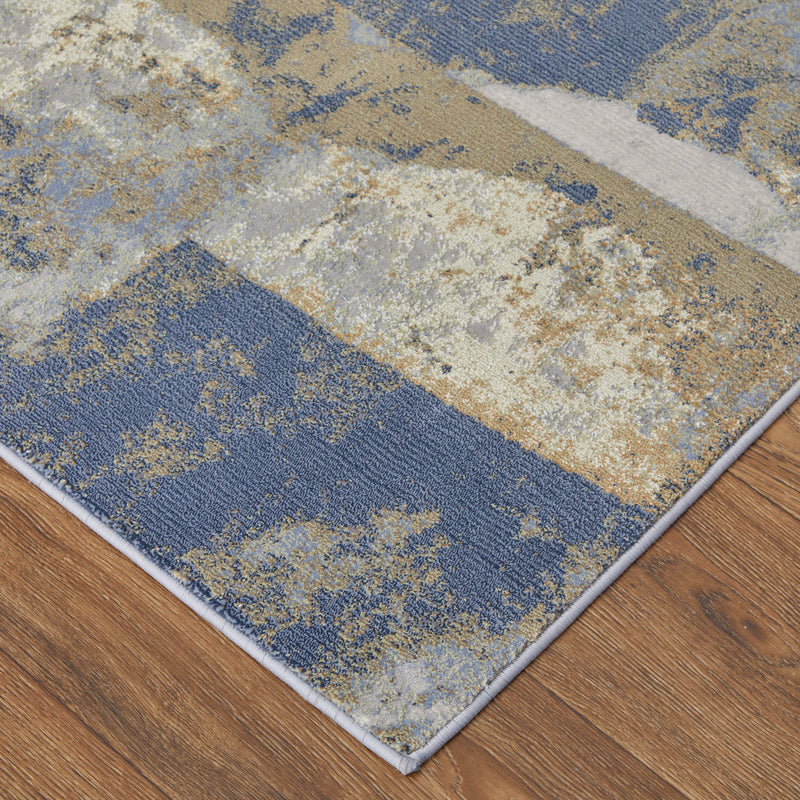 Clio Modern Abstract, Blue/Gray/Tan