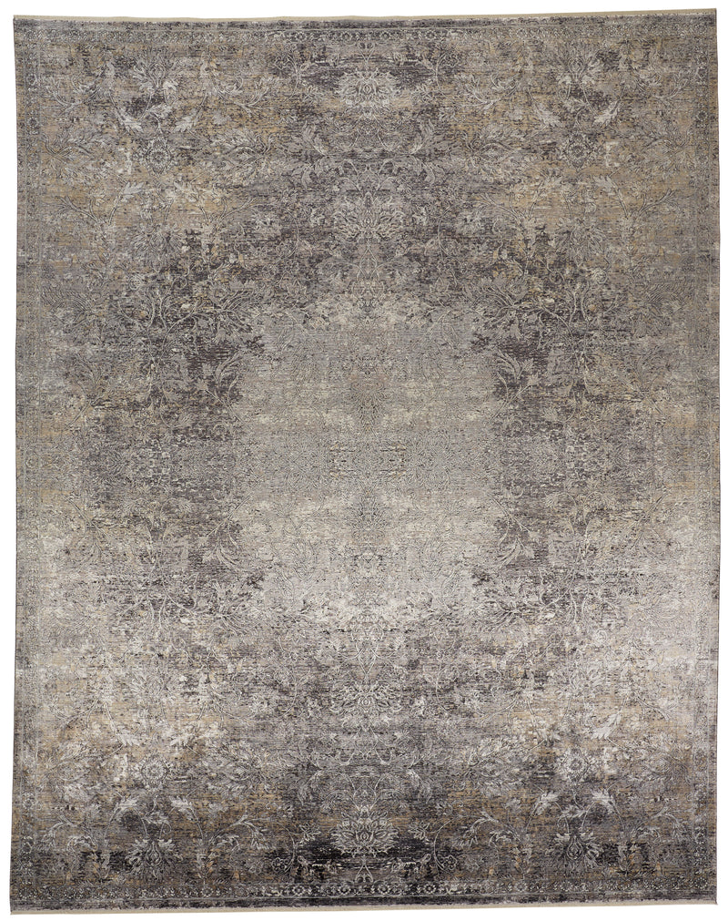 Sarrant Transitional Medallion, Gray/Ivory/Tan