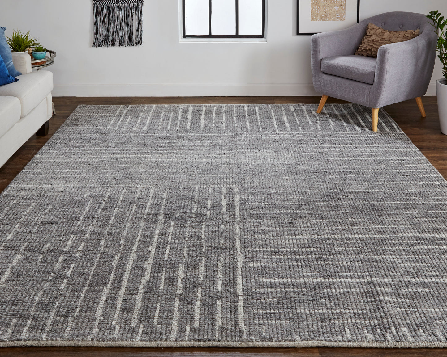 Alford Modern Checkered, Gray/Silver/Ivory