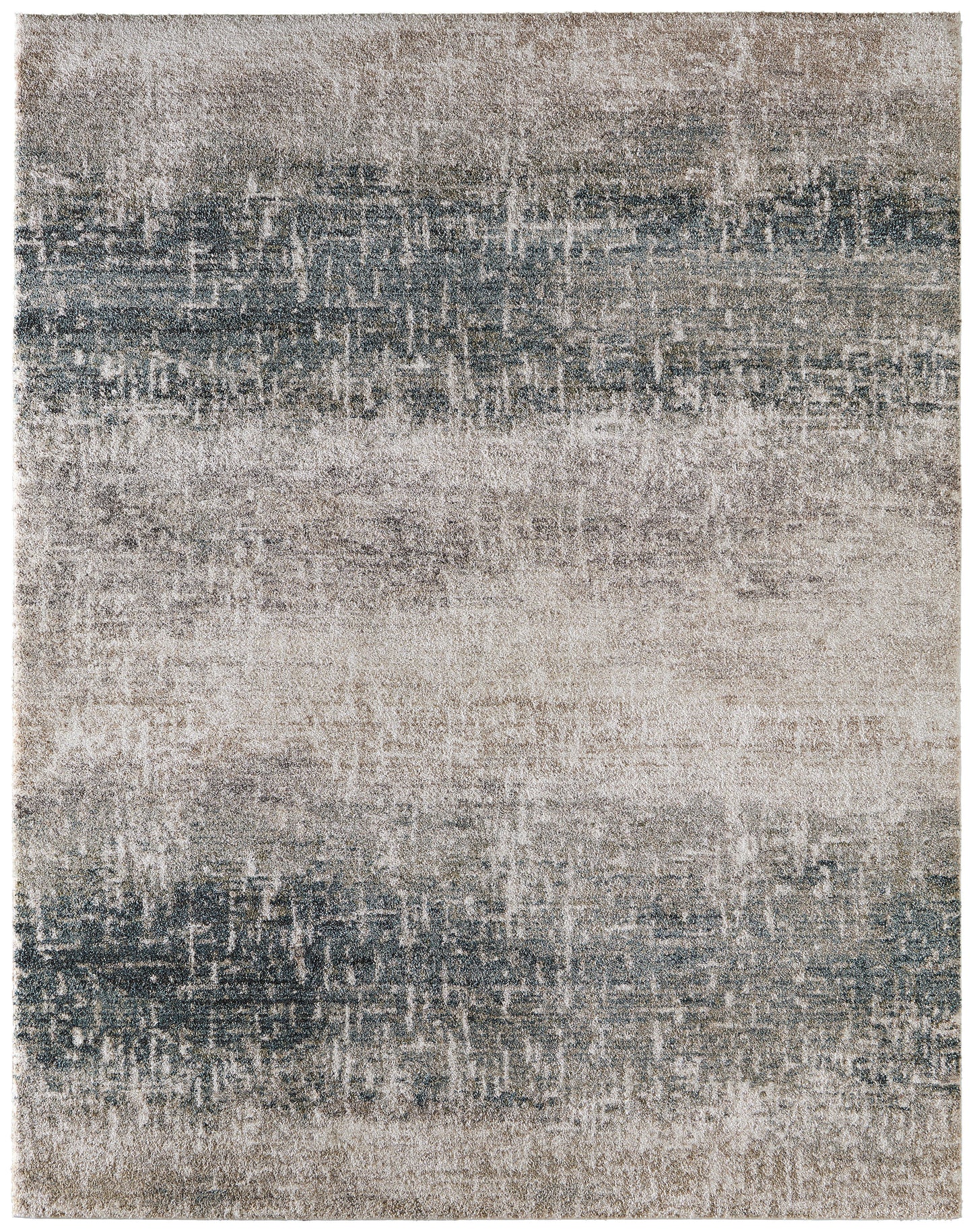 Richmond Modern Abstract, Ivory/Blue/Green