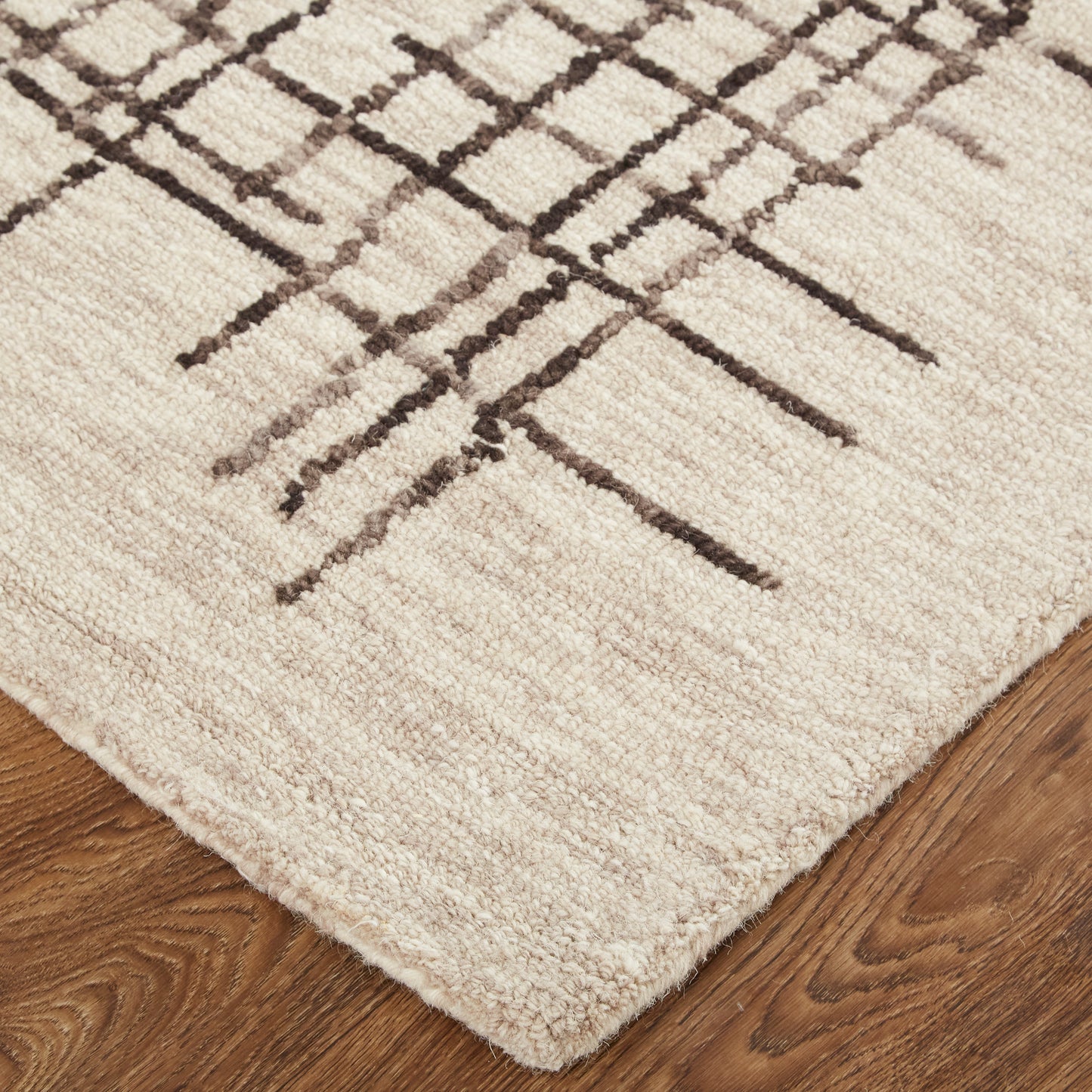 Maddox Transitional Abstract, Tan/Brown