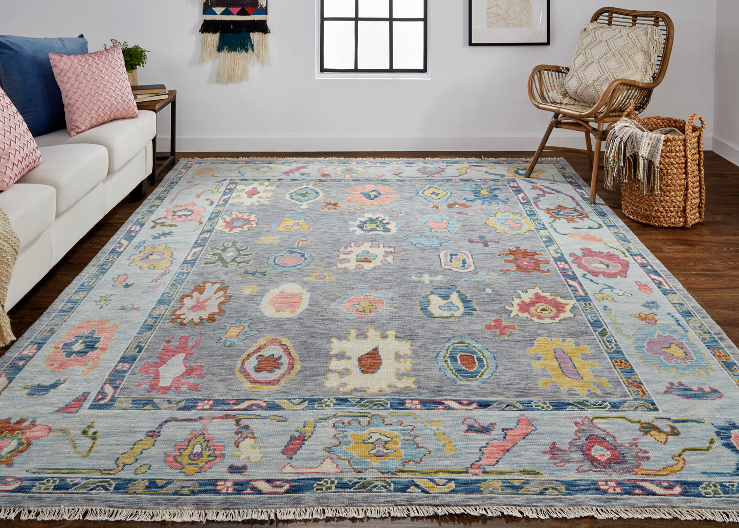 Karina Traditional Persian, Blue/Gray/Red