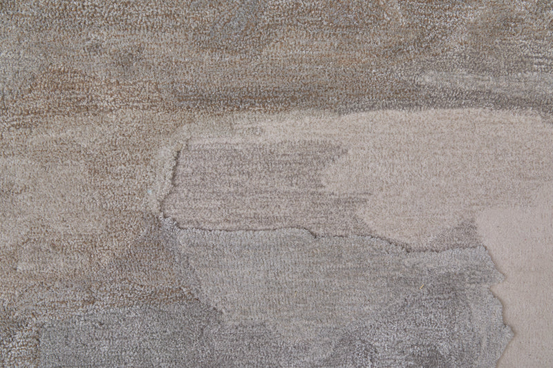 Anya Transitional Abstract, Ivory/Gray