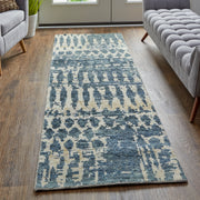 Palomar Transitional Abstract, Blue/Gray/Tan