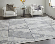 Whitton Modern Abstract, Ivory/Black