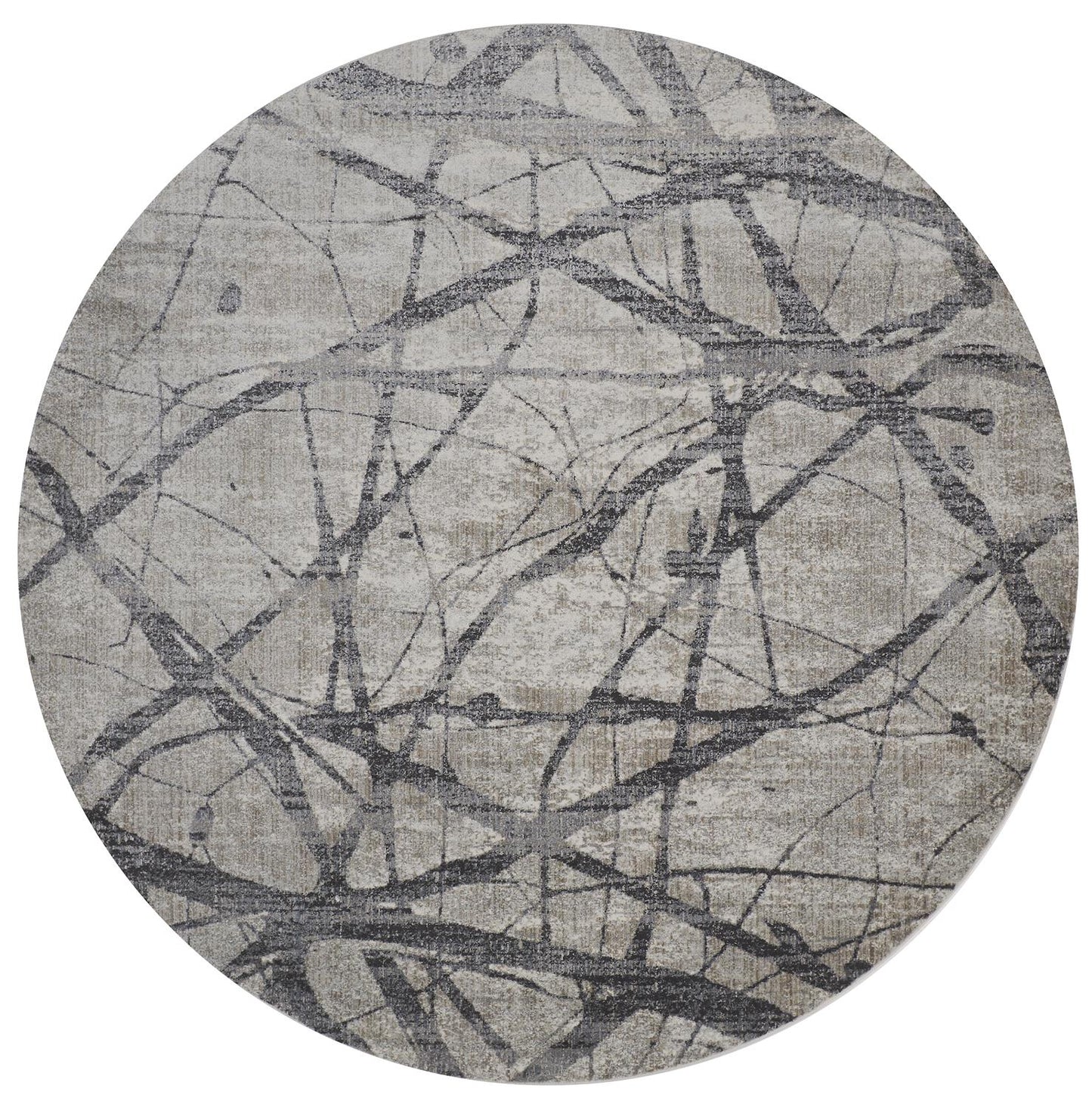 Kano Transitional Abstract, Taupe/Gray/Ivory