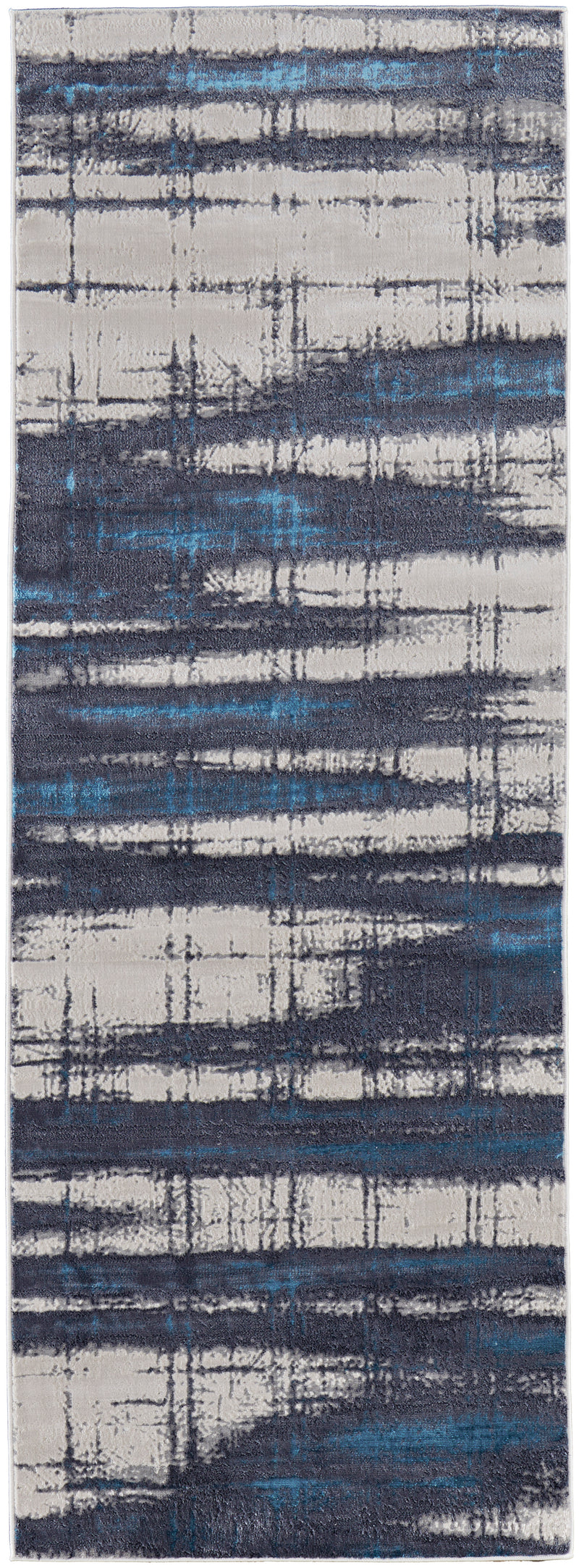 Indio Modern Abstract, Ivory/Blue/Gray