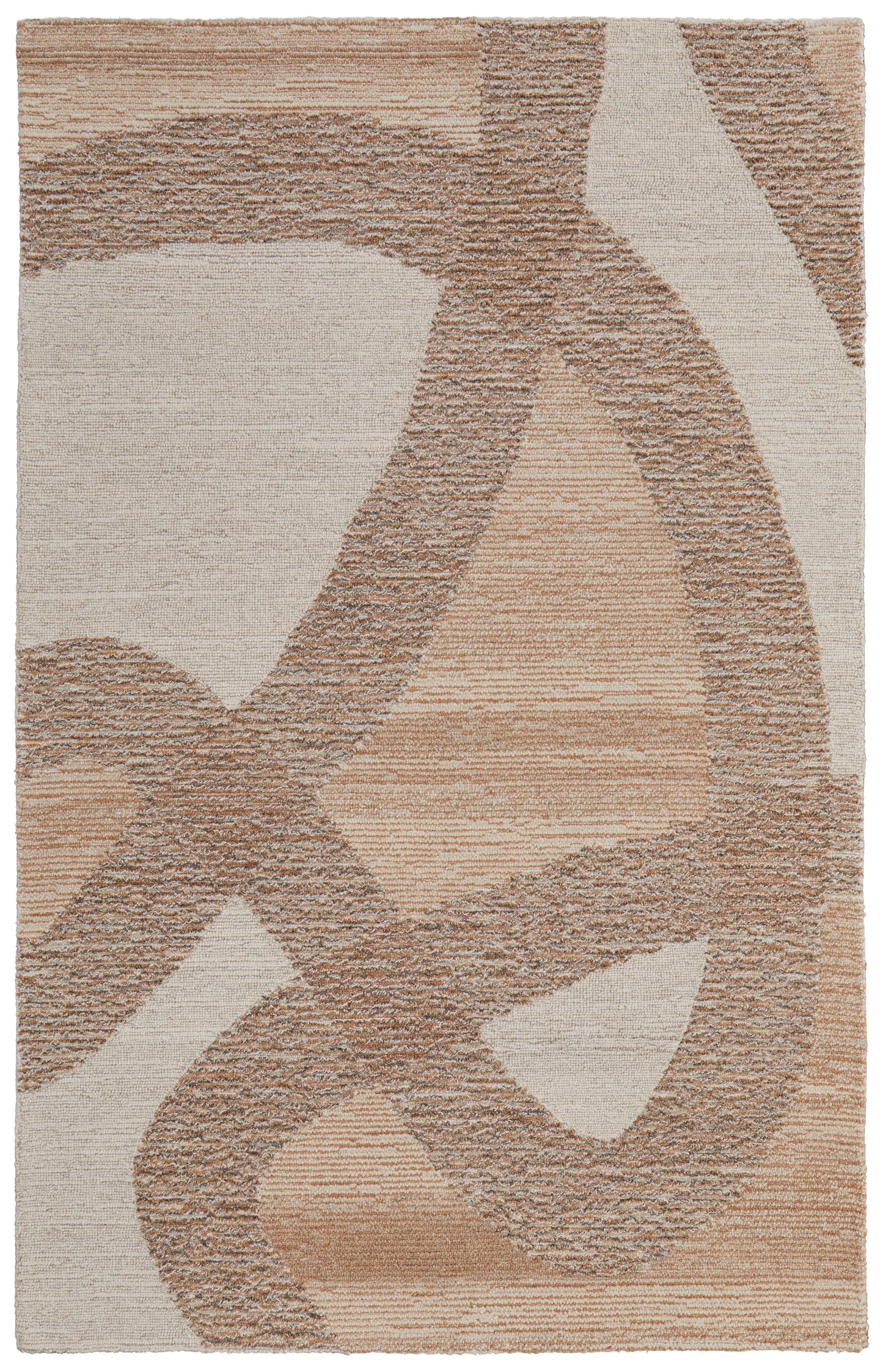 Pollock Modern Abstract, Brown/Tan/Ivory