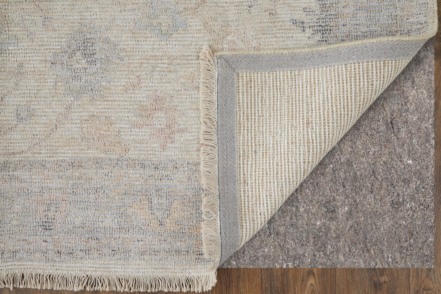 Caldwell Transitional Floral & Botanical, Ivory/Tan/Blue