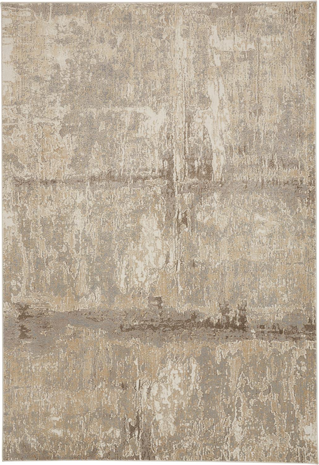 Parker Transitional Abstract, Tan/Ivory/Brown