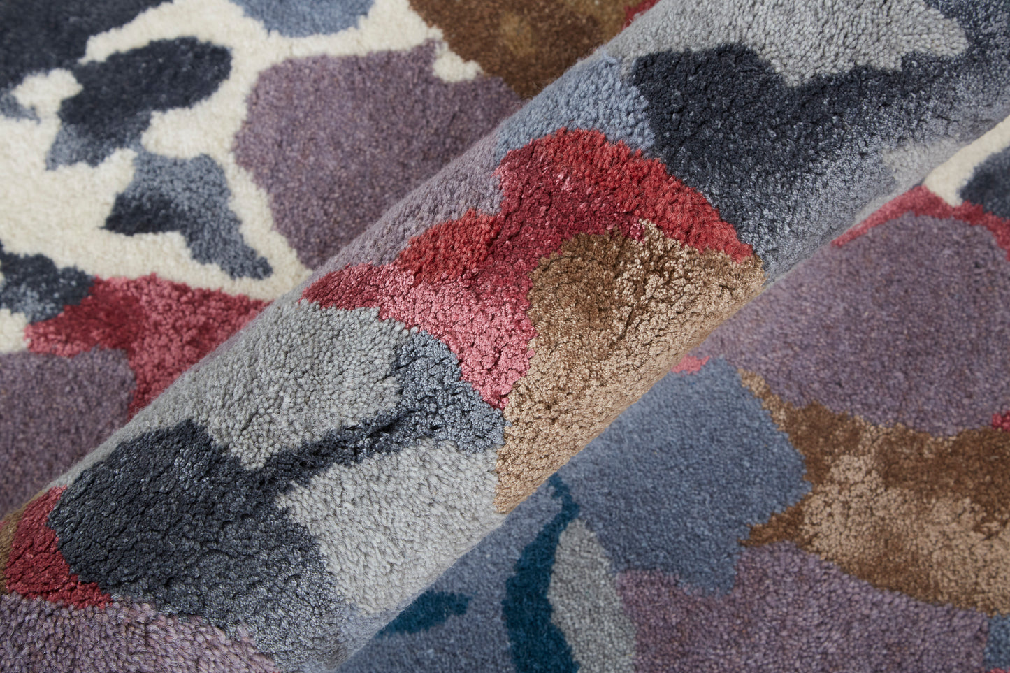 Dafney Transitional Floral & Botanical, Blue/Gray/Pink