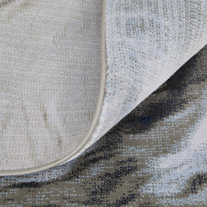 Gaspar Modern Abstract, Taupe/Gray/Blue