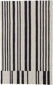 Maguire Transitional Abstract, Ivory/Black