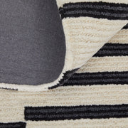 Maguire Transitional Abstract, Ivory/Black