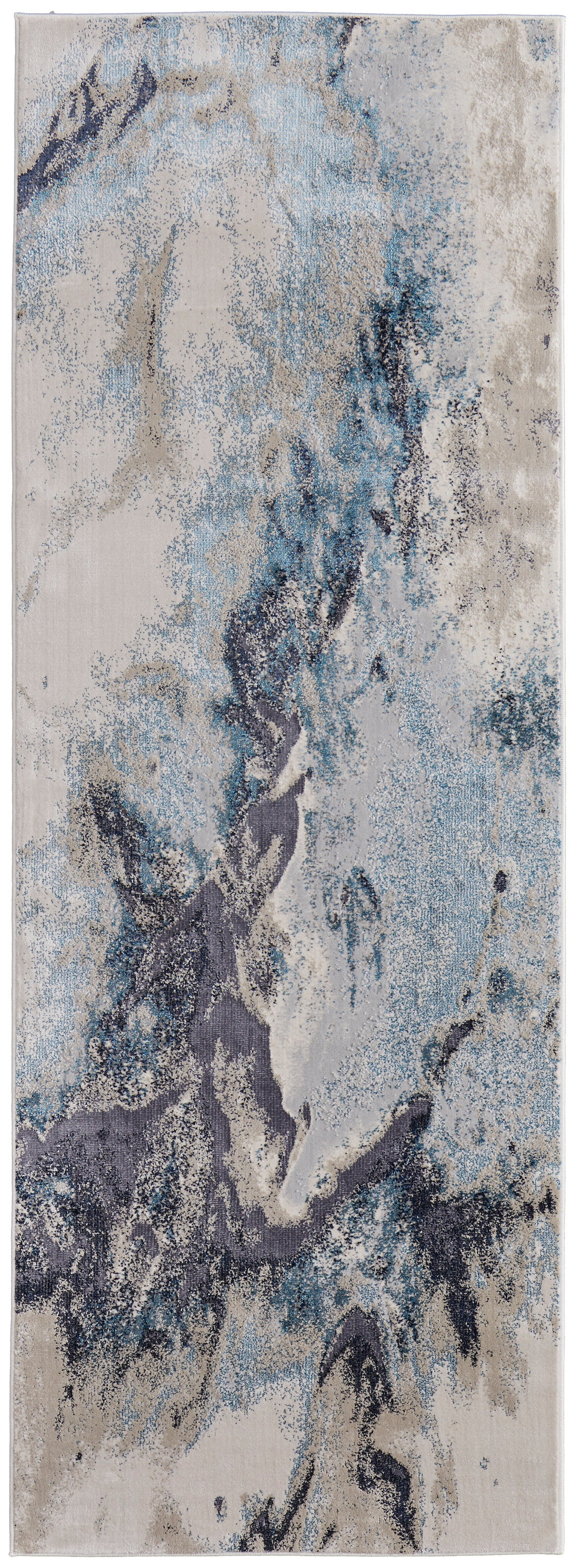 Astra Transitional Abstract, Blue/Gray/Ivory