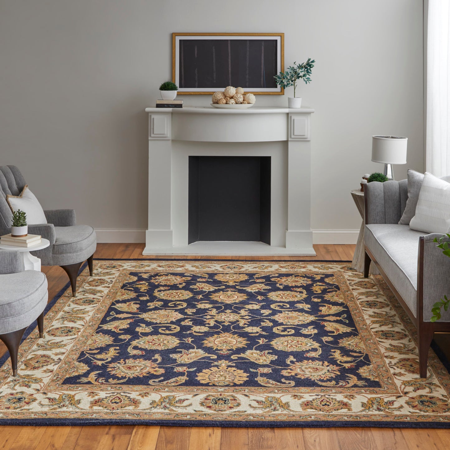 Wagner Traditional Oriental, Blue/Tan/Gold