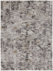 Vancouver Modern Abstract, Ivory/Gray/Brown