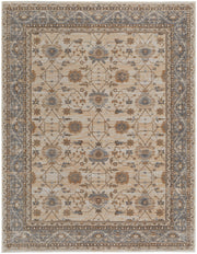 Celene Traditional Bordered, Tan/Ivory/Gray