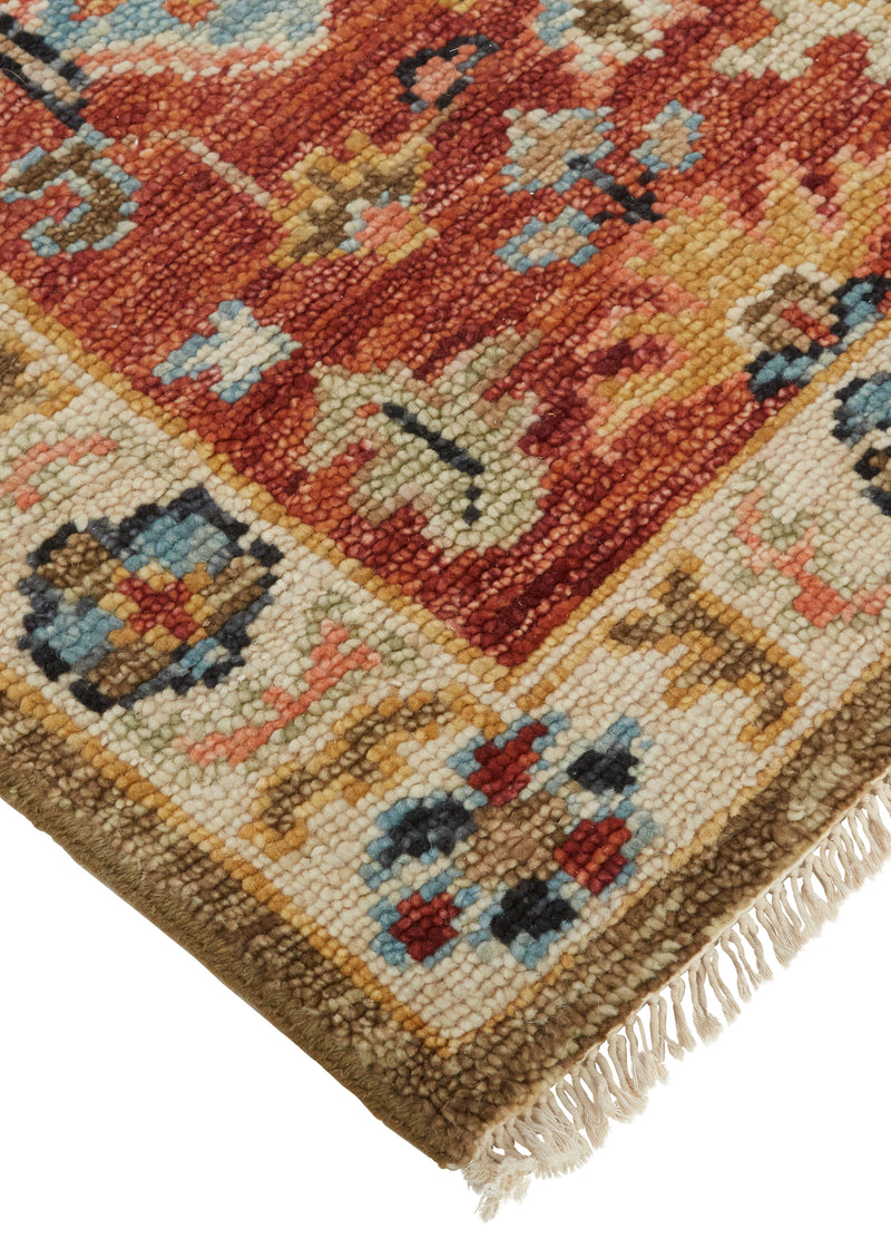 Carrington Traditional Oriental, Ivory/Red/Blue
