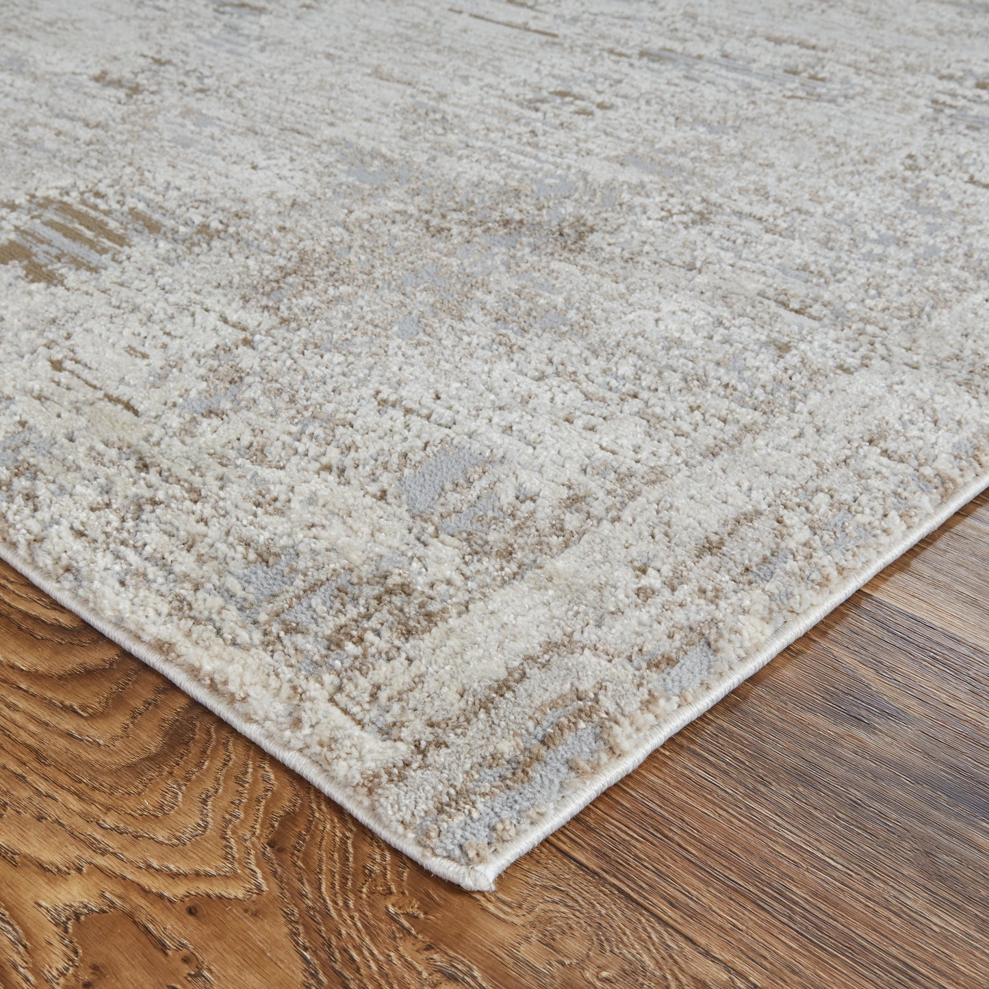 Vancouver Modern Abstract, Ivory/Gray/Tan