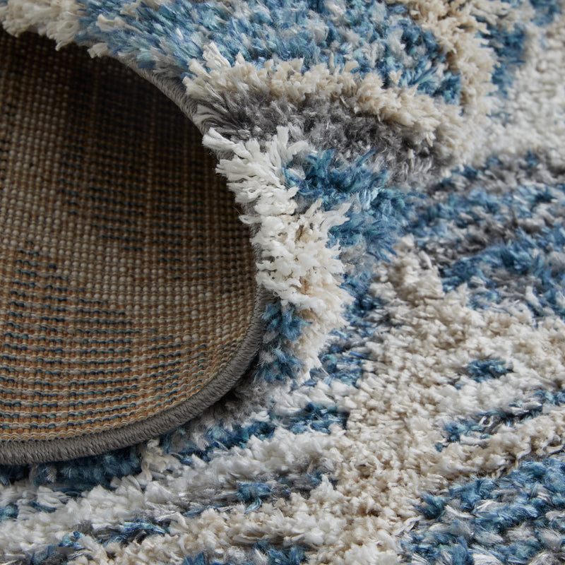 Mynka Transitional Diamond, Blue/Ivory