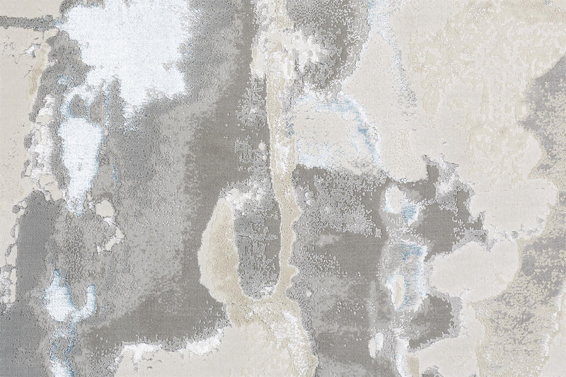 Azure Modern Watercolor, Ivory/Gray/Blue