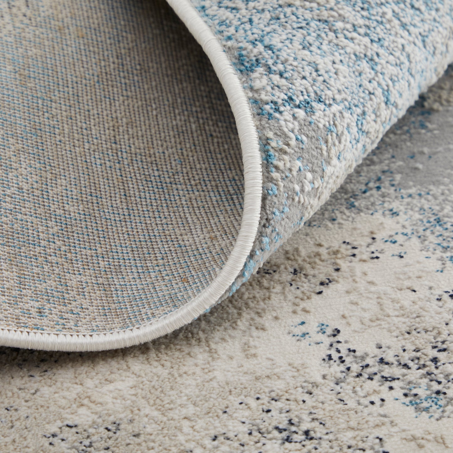 Astra Transitional Abstract, Blue/Gray/Ivory