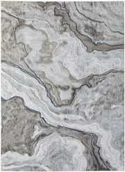 Gaspar Modern Abstract, Taupe/Gray/Blue