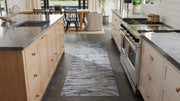 Sonora Modern Abstract, Blue/Ivory/Tan