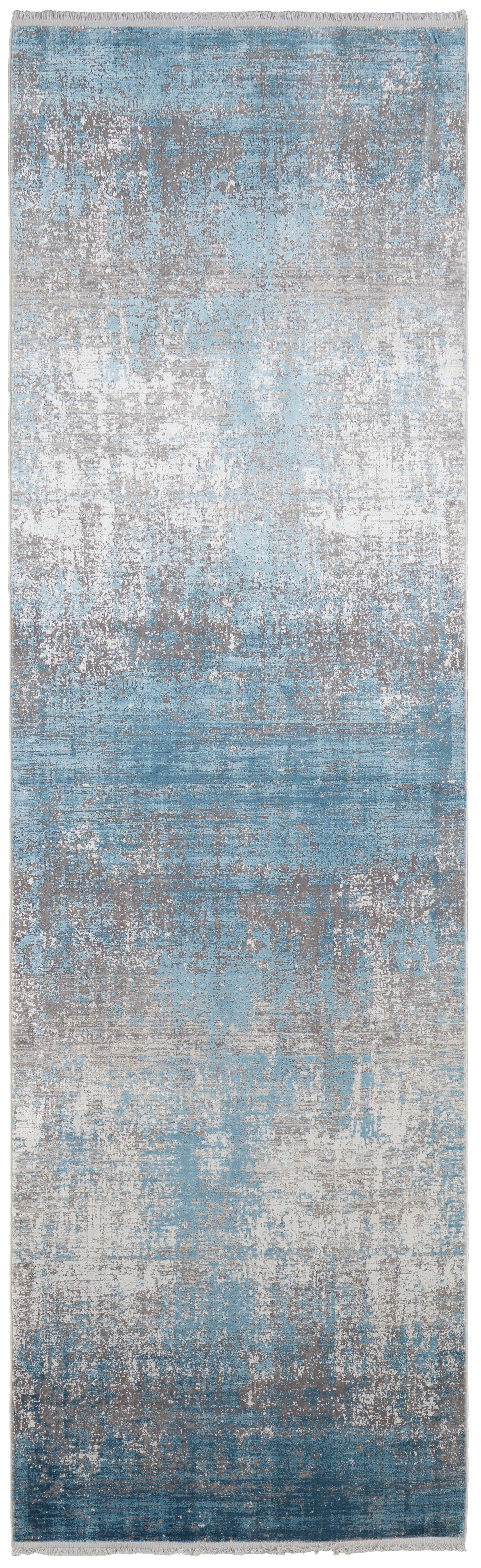 Cadiz Modern Abstract, Blue/Gray/Silver