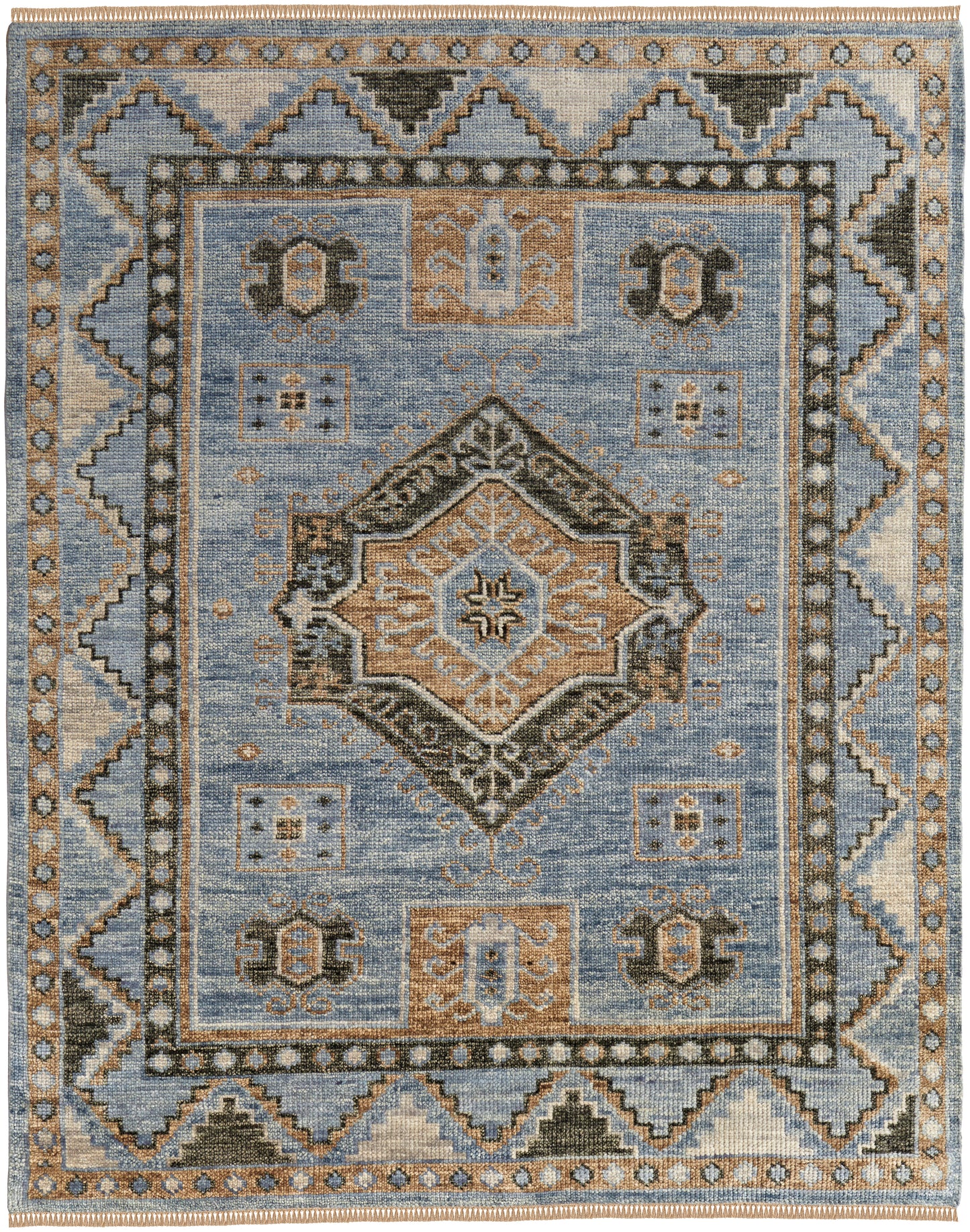 Fillmore Traditional Medallion, Blue/Green