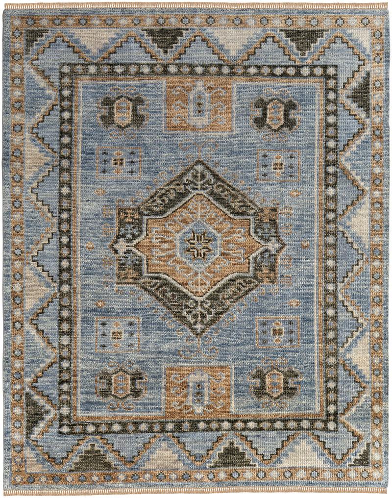 Fillmore Traditional Medallion, Blue/Green