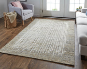 Maddox Transitional Abstract, Tan/Ivory