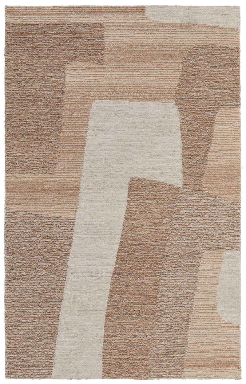 Pollock Modern Abstract, Brown/Tan/Ivory