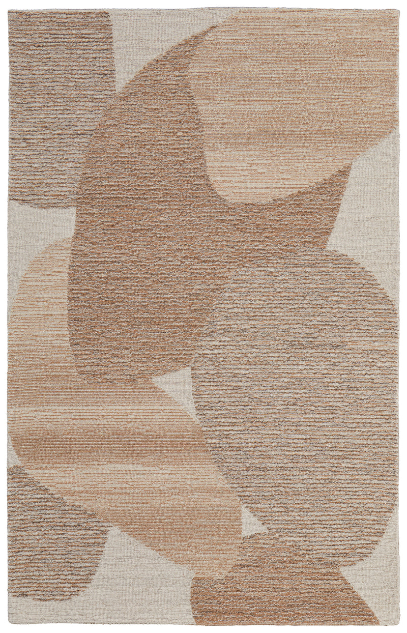 Pollock Modern Watercolor, Brown/Tan/Ivory