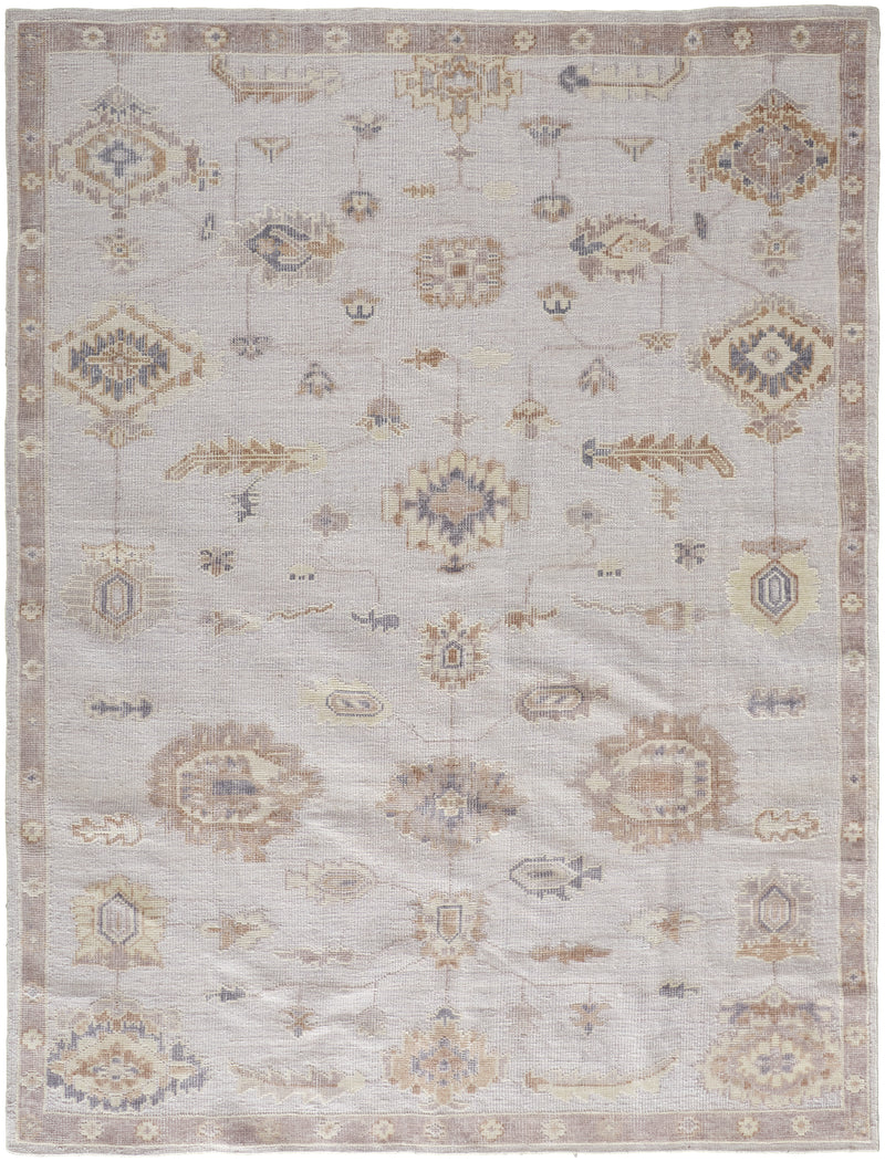 Wendover Transitional Oriental, Ivory/Orange
